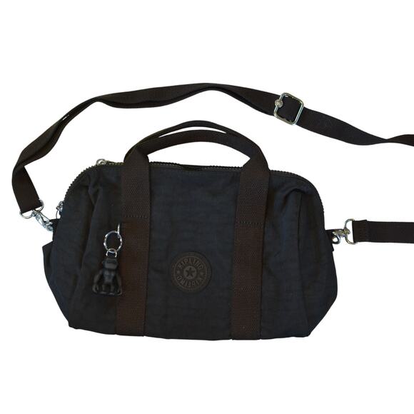 Kipling Barbie Bina Small Nylon Crossbody Bag in Black Noir - Picture 4 of 8